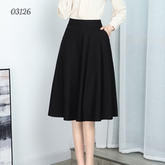 Váy công sở BIG SIZE dáng dài D1065- 2 Túi - 03126
