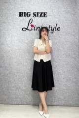 Váy công sở BIG SIZE dáng dài D1065- 2 Túi - 03126