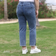 Quần Jean BIGSIZE Lai Xẻ lưng cao 16988