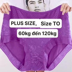 Quần lót chip BIG SIZE thun lưới ĐẠI 17350 TÍM