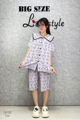 18152 Bộ lửng SL cổ sen Tho- tim -00387- TÍM - 6588