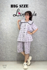 18152 Bộ lửng SL cổ sen Tho- tim -00387- TÍM - 6588