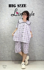 18152 Bộ lửng SL cổ sen Tho- tim -00387- TÍM - 6588