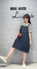 NEW.10-  18269 Đầm yếm 1b 00536 tay sọc