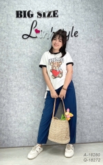 Quần Jean BIGSIZE QCCC 9 tấc lưng thun - 18272