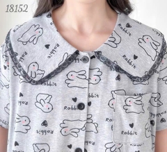 18152 Bộ lửng SL cổ sen Tho- tim -00387- XÁM - 6588