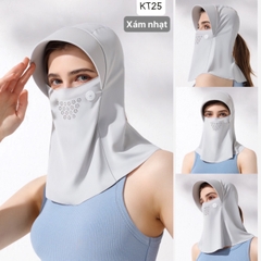 Khẩu trang chống nắng tia UV TRÙM - KT25