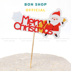 Topper Giấy Noel Merry Christmas