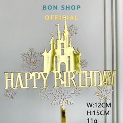 Topper Happy Birthday LÂU ĐÀI BÔNG TUYẾT