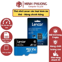 Thẻ Nhớ Lexar 32GB - 64GB - 128GB MicroSDXC 633x A1 V30 95/45 MBs