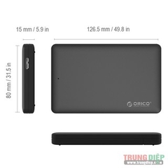 Ổ Cứng ORICO 2577U3-BK 2.5 inch USB 3.0 LED (đọc dữ liệu 5Ghz)