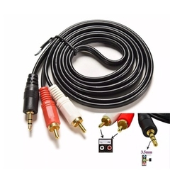 Dây Loa 1 Đầu 3.5 Ra 2 AV Dài 1.5m (Đen)