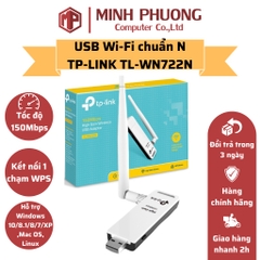 Bộ Chuyển Đổi USB Wi-Fi TP-Link TL-WN722N Tốc độ 150Mbps