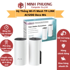 Hệ Thống Wi-Fi Mesh TP-Link Deco M4 Cho Toàn Ngôi Nhà AC1200 (1 Pack, 2 Pack, 3 Pack)