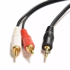 Dây Loa 1 Đầu 3.5 Ra 2 AV Dài 1.5m (Đen)