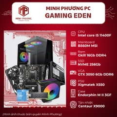 Bộ máy tính bàn - linh kiện PC Gaming (I5-11400F/ 2x8GB/ SSD 256GB/ RTX 3050/ No OS)