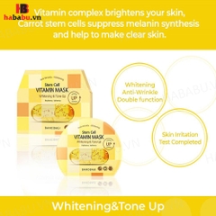 Mặt nạ Banobagi Stem Cell Whitening & Tone Up set 10 miếng chính hãng