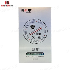 Bao cao su Drywell Long Lasting hộp 12 chiếc kéo dài thời gian chính hãng