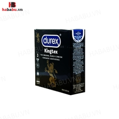 Bao cao su siêu mỏng Durex Kingtex hộp 3 chiếc chính hãng