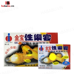 Bao cao su tăng khoái cảm Gold Gai hộp 2 chiếc chính hãng