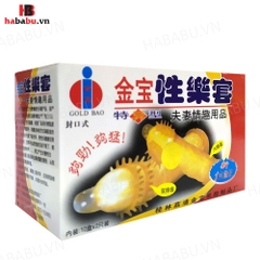 Bao cao su tăng khoái cảm Gold Gai hộp 2 chiếc chính hãng