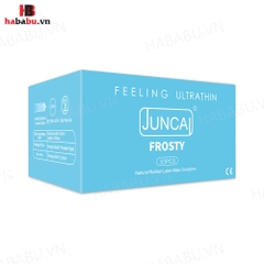 Bao cao su Juncai Frosty hộp 10 chiếc kéo dài thời gian chính hãng