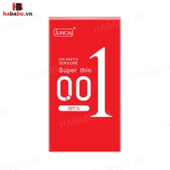Bao cao su siêu mỏng Juncai Ok Amto Super Thin hộp 10 chiếc chính hãng