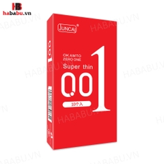 Bao cao su siêu mỏng Juncai Ok Amto Super Thin hộp 10 chiếc chính hãng