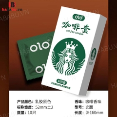 Bao cao su Olo Coffee Starbucks hộp 10 chiếc siêu mỏng chính hãng