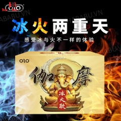 Bao cao su Olo Gama Voi Vàng Gân Bi hộp 10 chiếc chính hãng