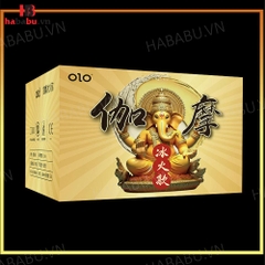 Bao cao su Olo Gama Voi Vàng Gân Bi hộp 10 chiếc chính hãng