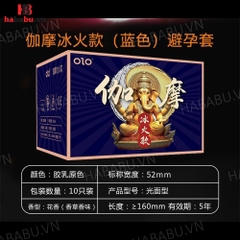 Bao cao su Olo Gama Voi Xanh kéo dài thời gian hộp 10 chiếc chính hãng