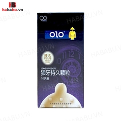 Bao cao su Olo Long Love Dots hộp 10 chiếc kéo dài thời gian chính hãng