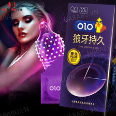Bao cao su Olo Long Love Dots hộp 10 chiếc kéo dài thời gian chính hãng