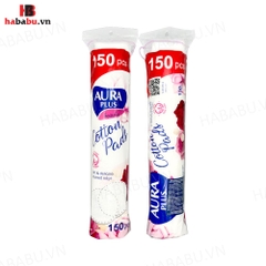 Bông tẩy trang Aura Plus Beauty Cotton Pads 150 miếng chính hãng