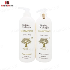 Dầu xả phục hồi tóc Biotin Collagen Pasiori TM trắng 1000ml chính hãng