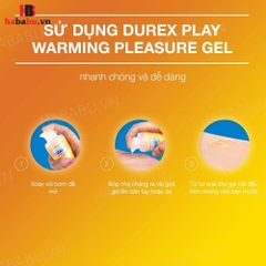 Gel bôi trơn tăng khoái cảm nữ Durex Play Warming 100ml chính hãng