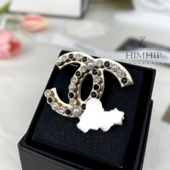 Trâm, Ghim Cài Áo Chanel Mix Phale Sang Trọng 3*4.5cm