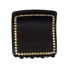 Kẹp Càng Cua HimHip Composite Viền Đá Mặt Vuông Basic Nhẹ Nhàng 8 Răng 4x4cm