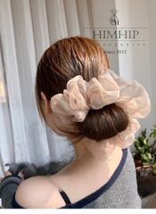 Dây Cột Tóc Scrunchies Vải Voan Thanh Lịch