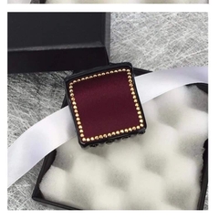 Kẹp Càng Cua HimHip Composite Viền Đá Mặt Vuông Basic Nhẹ Nhàng 8 Răng 4x4cm