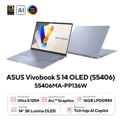 Laptop ASUS Vivobook S 14 OLED S5406MA-PP136W