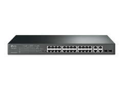 Cổng nối mạng Switch TP-Link TL-SL2428P (T1500-28PCT) JetStream 24-Port 10/100Mbps + 4-Port Gigabit Smart Switch with 24-Port PoE+