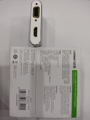Bộ chuyển đổi cổng Lightning to HDMI + VGA cho Iphone5/6 , ipad Ugreen UG-30522
