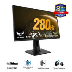 Màn hình Asus TUF Gaming VG279QM (27.0Inch/ Full HD/ 1ms/ 280Hz/ 400cd/m2/ IPS)