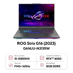 Laptop Asus ROG Strix G16 G614JU-N3135W (Intel® Core™ i5-13450HX | 8GB | 512GB | RTX 4050 6GB | 16 inch FHD+ | Win 11 | Xám)