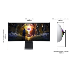 Màn Hình Gaming SAMSUNG Odyssey OLED G8 G85SD LS34DG850SEXXV (34 inch - OLED - UWQHD - 175Hz - 0.03ms - Cong)