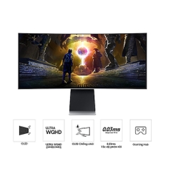 Màn Hình Gaming SAMSUNG Odyssey OLED G8 G85SD LS34DG850SEXXV (34 inch - OLED - UWQHD - 175Hz - 0.03ms - Cong)
