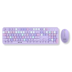 Bộ bàn phím chuột không dây Aula AC306 Tím