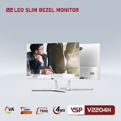 Màn hình phẳng VSP V2204H - 75Hz - Trắng